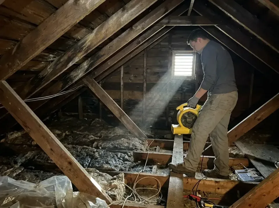 attic-water-damage-drying-proc-007 — frequently asked questions, Emergency Water Extraction & 24/7 Flood Response in Blue Sp…